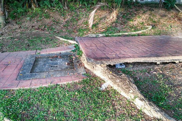 uneven driveway