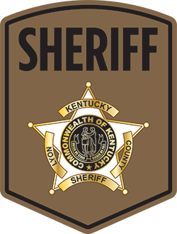 A kentucky sheriff badge with a star on it