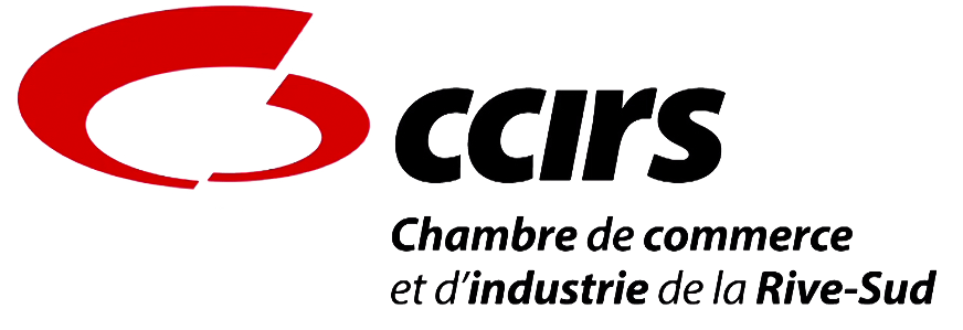 A logo for ccirs chambre de commerce et d' industrie de la rive-sud