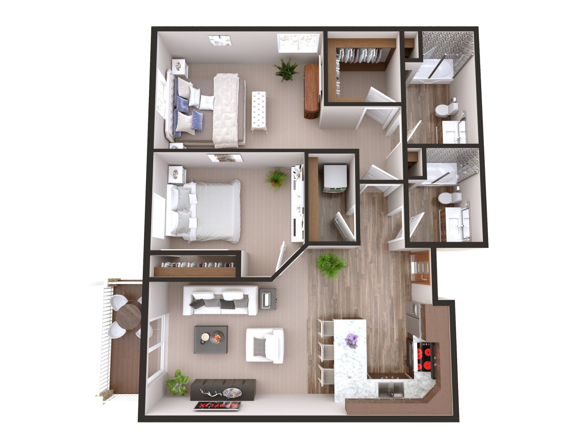 Mayowood two bedroom floorplan
