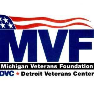 A logo for the michigan veterans foundation