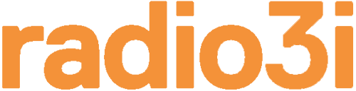 Il logo di radio 3i è arancione su sfondo bianco