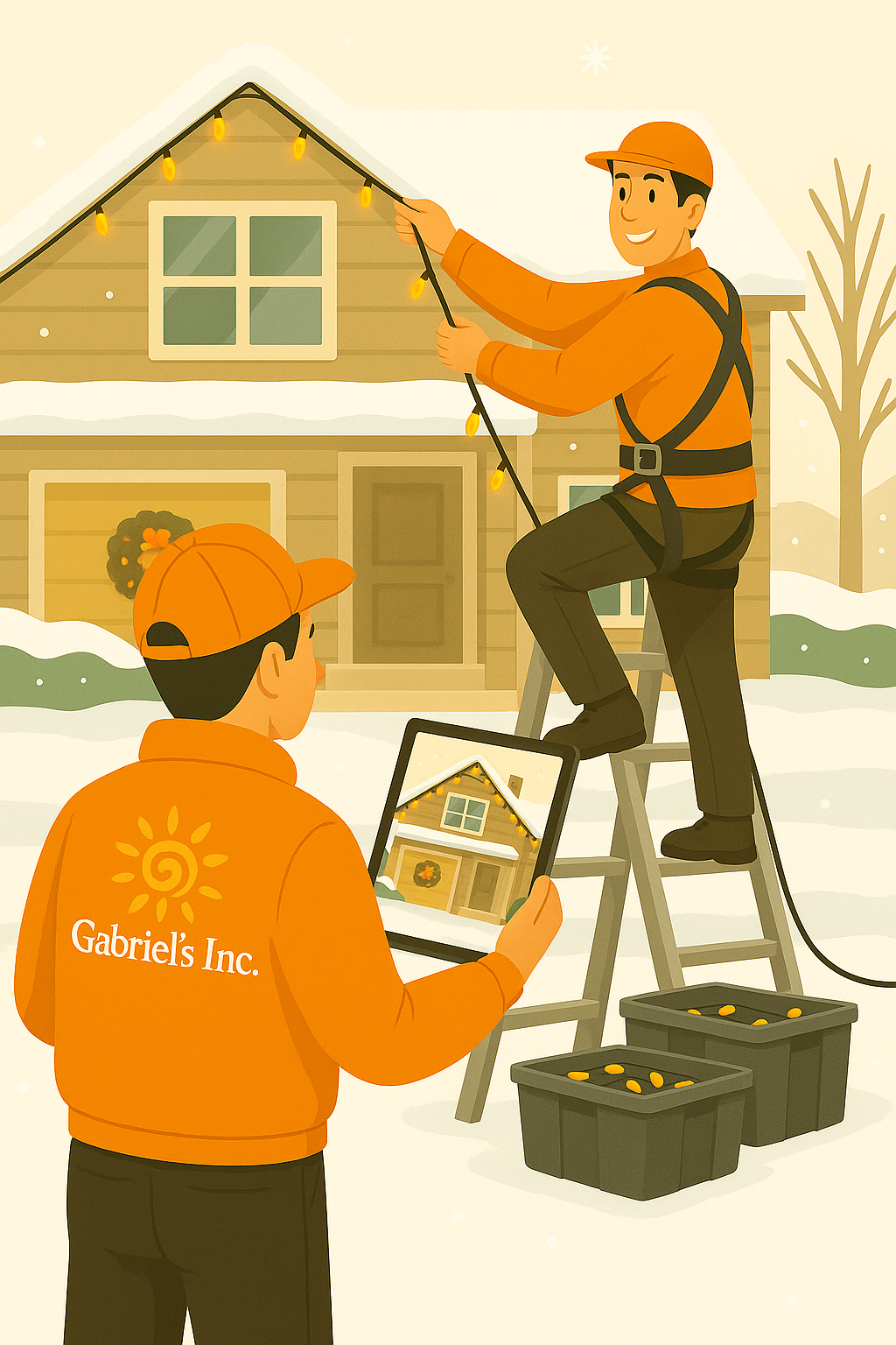 Northwest Suburbs Holiday Lighting Installation