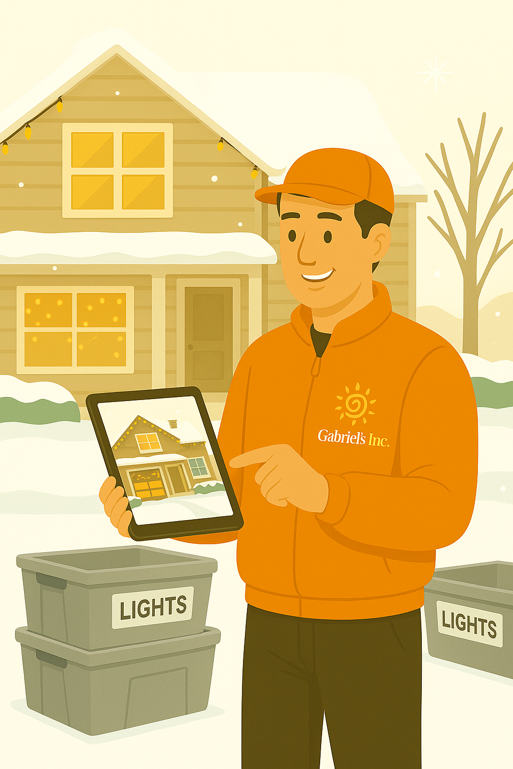 Holiday Lighting Installation