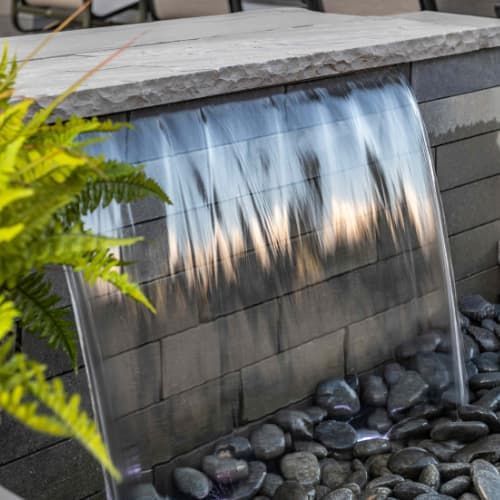 Backyard waterfall