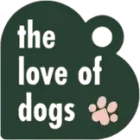 Dark green heart-shaped tag with 