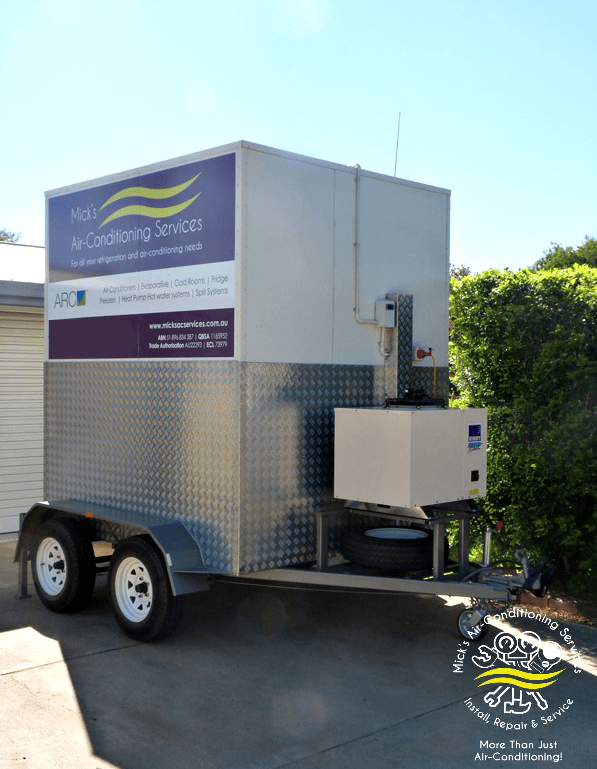 Mick's Trailer — Mick’s Air-Conditioning Services in Gracemere, QLD Mick's Trailer — Mick’s Air-Conditioning Services in Gracemere, QLD