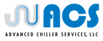 Logo in blue and gray with “Advanced Chiller Services, LLC” text below