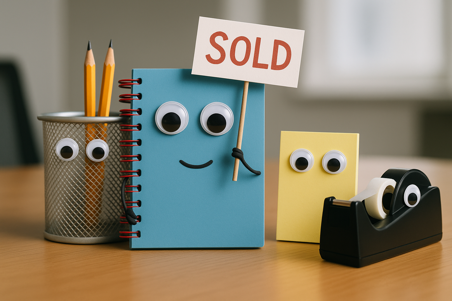 Book with eyes holding sign saying sold — Wingman Conveyancing in Woodroffe, NT