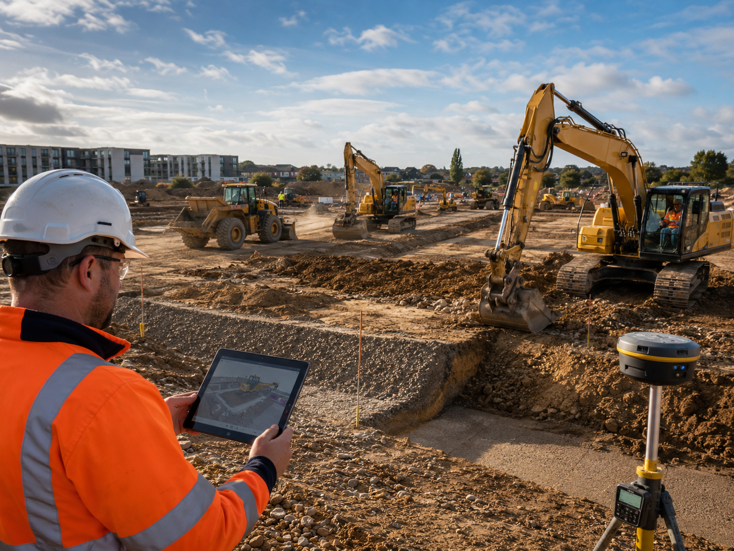 Carter Civils plant machinery and site technology for UK groundworks and civil engineering projects