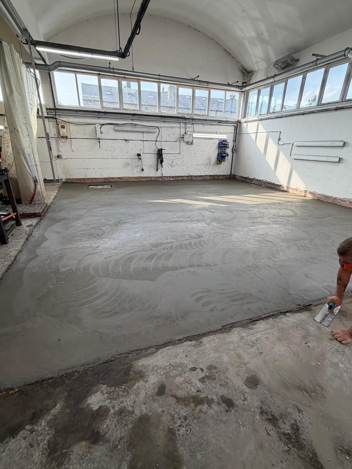 Concrete floor installation in Huddersfield