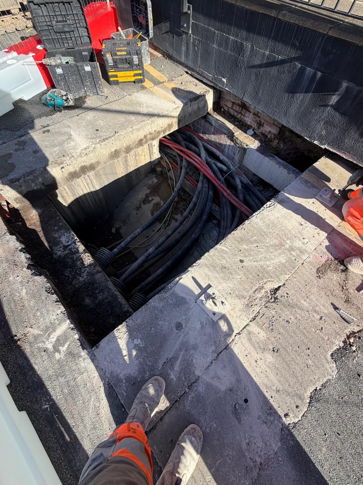 Carter Civils utility trenching, ducting and infrastructure preparation works on a UK construction site