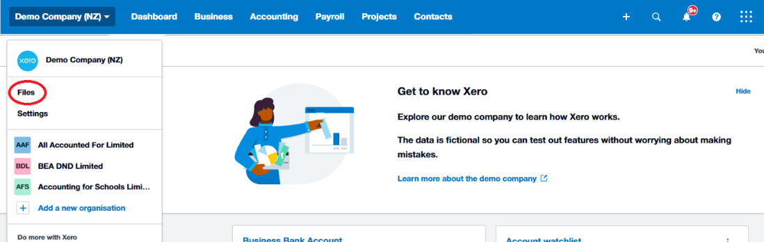 Xero Tip of the Month: Utilising the Xero Files Feature
