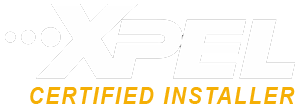 A logo for a certified installer on a white background.