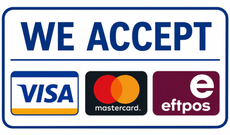 Visa, MasterCard and Eftpos Payment Logos