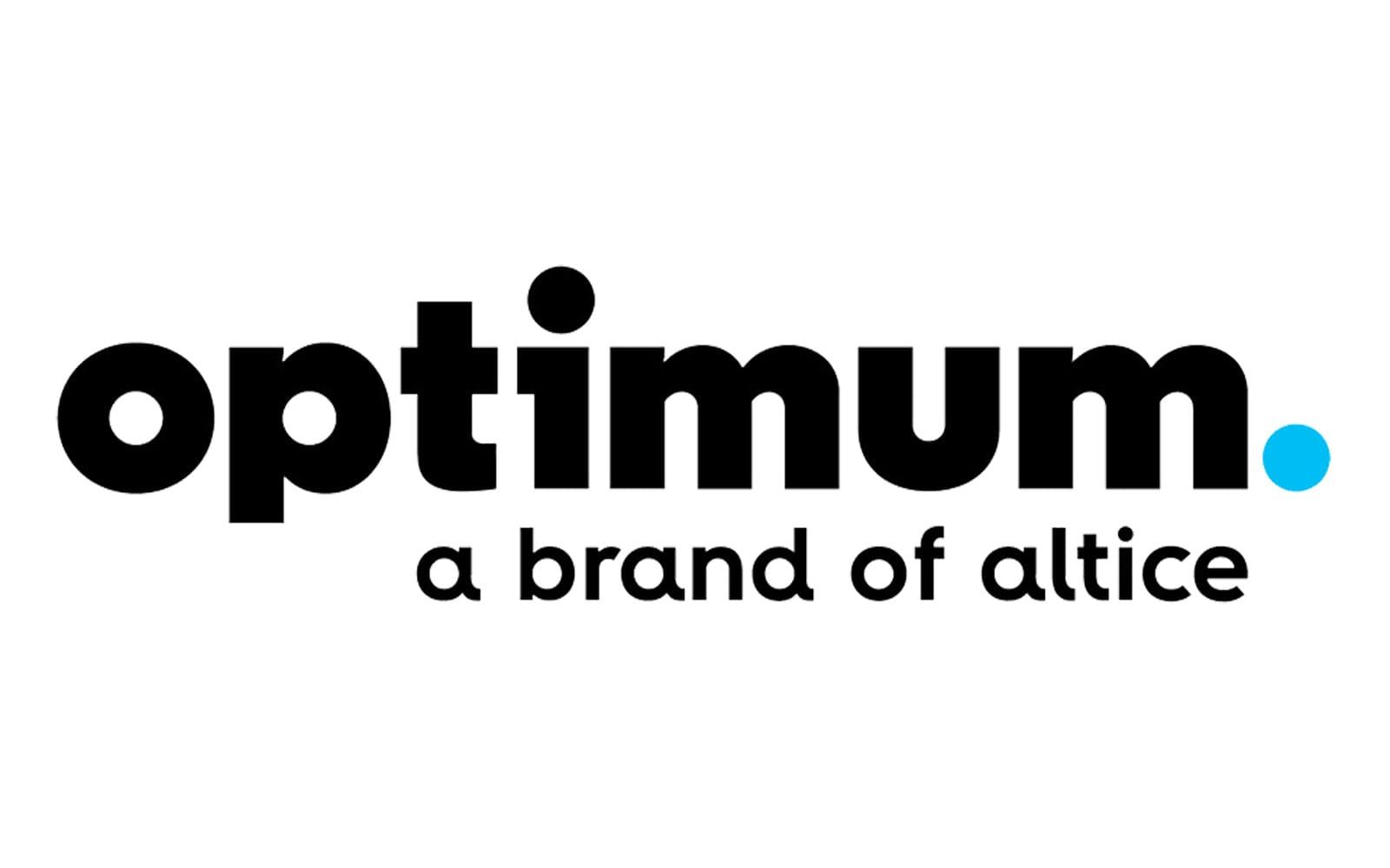 The optimum logo is a brand of altice.