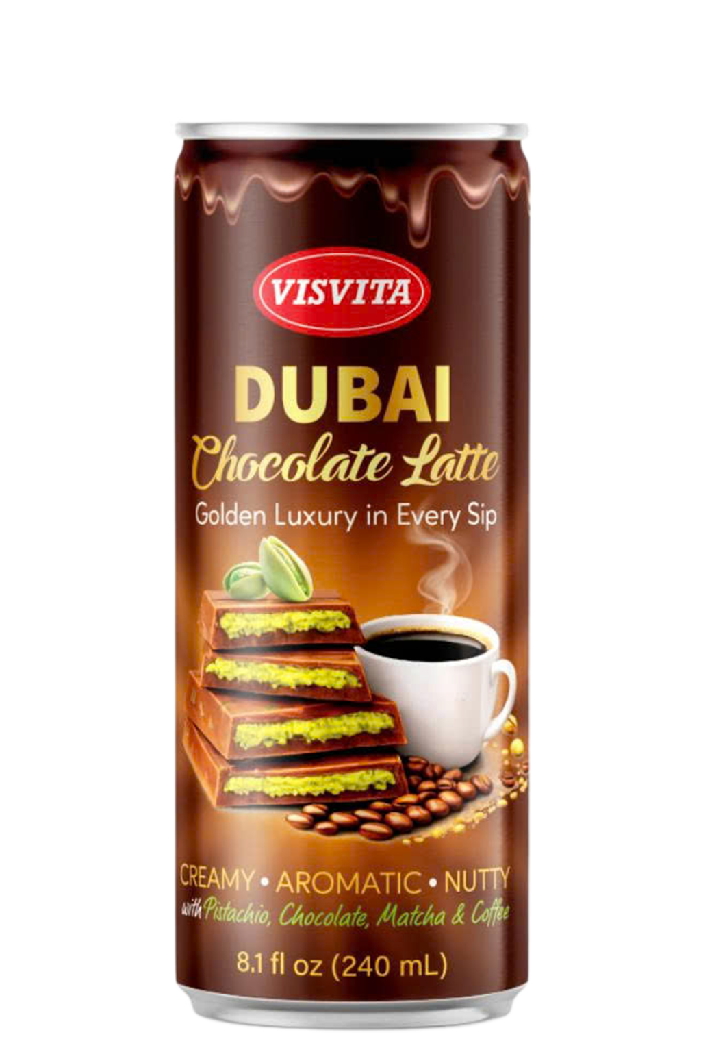 VISVITA dubai chocolate latte