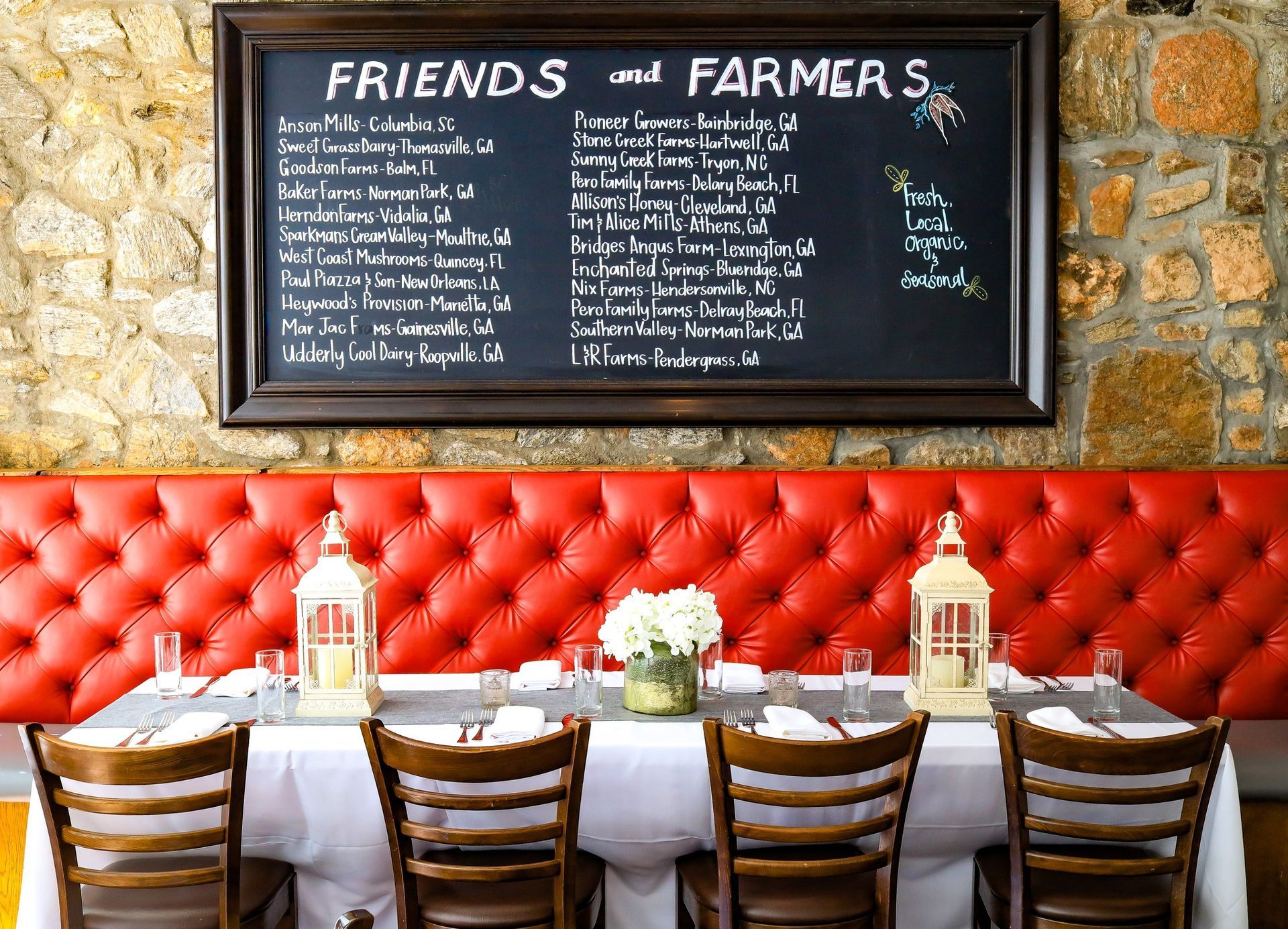 The Mill Kitchen & Bar table setting