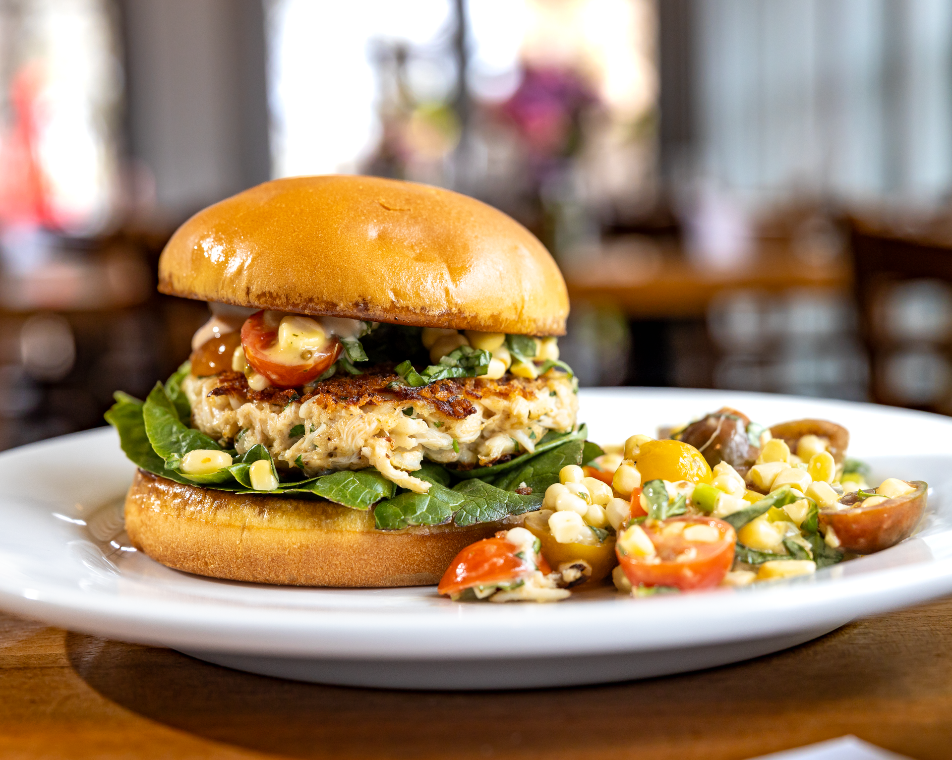 Crab cake sandwich, The Mill Kitchen and Bar