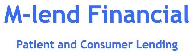 The logo for m-lend financial patient and consumer lending