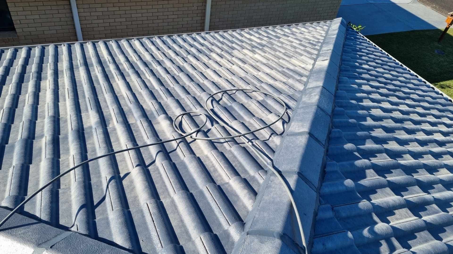 Roof painted grey