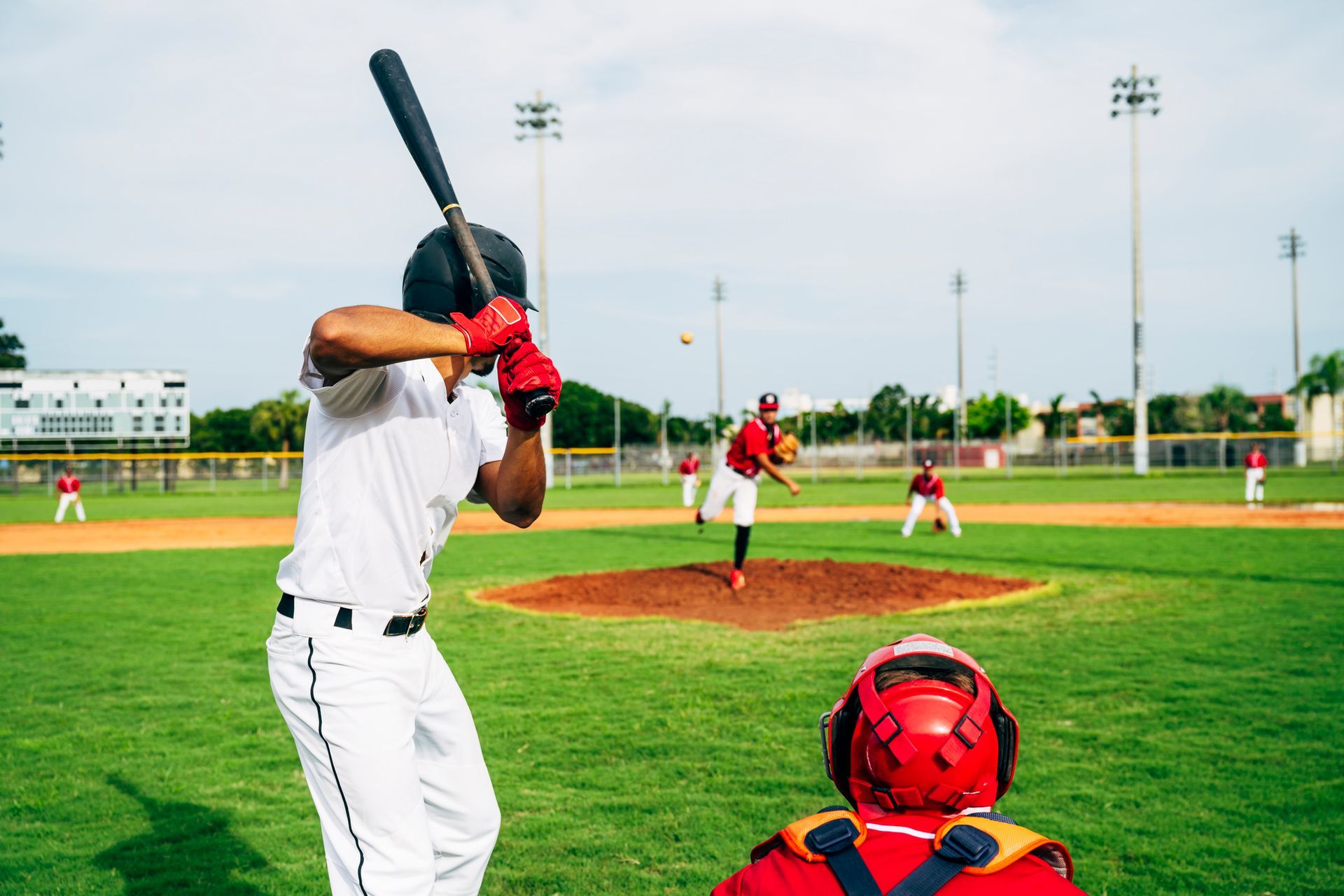 Baseball game in progress
