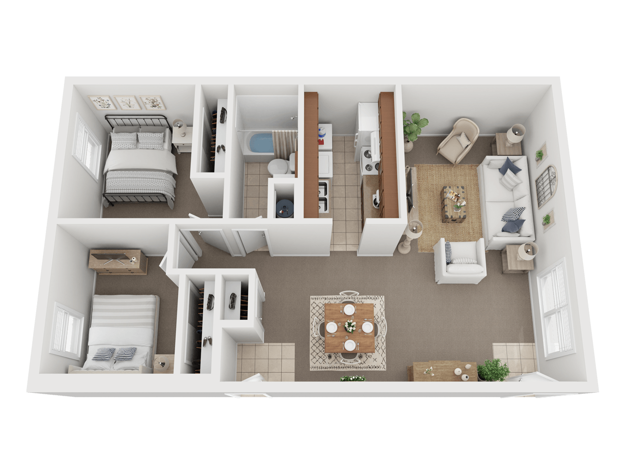 2 BED 1 BATH