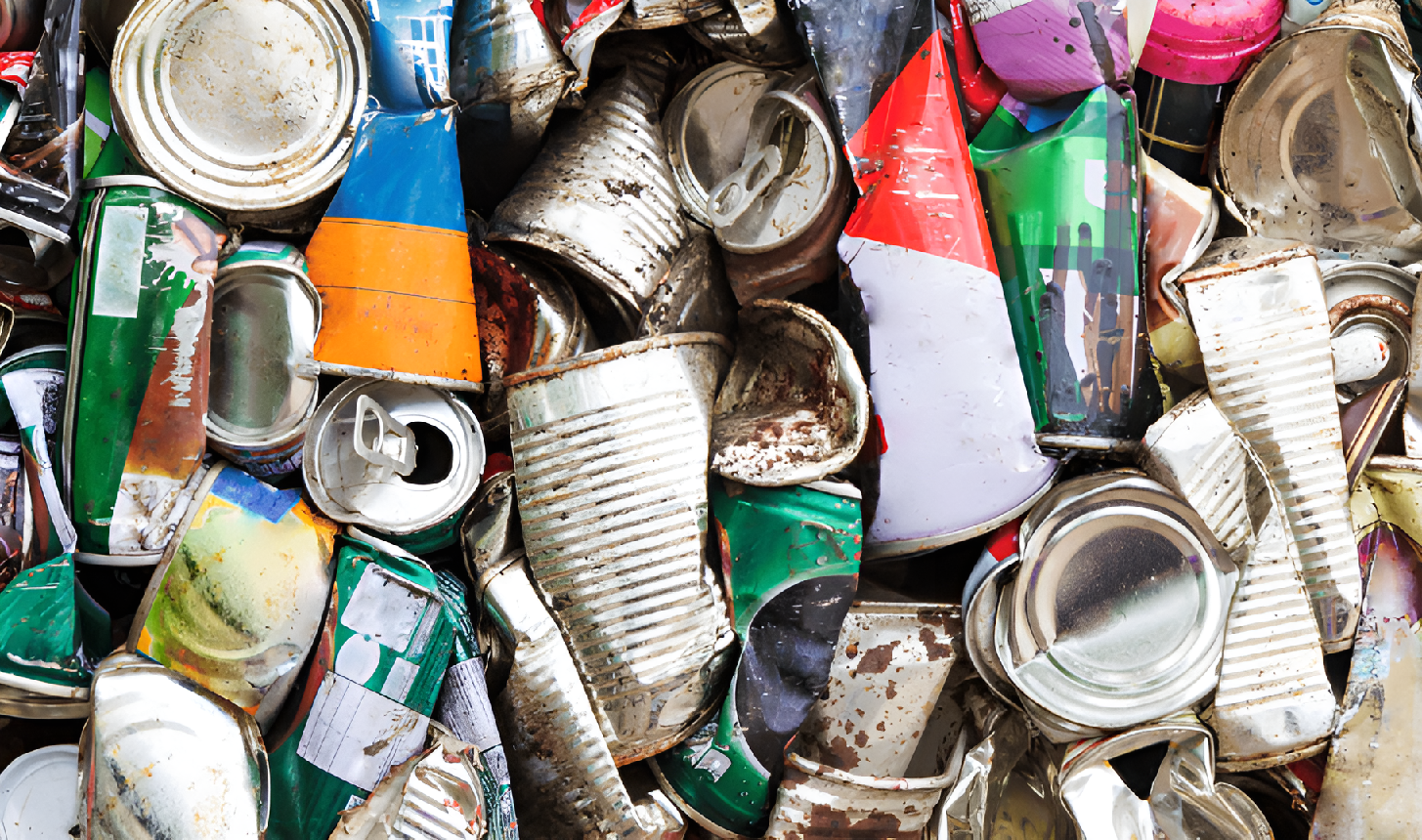 Crushed Cans And Containers