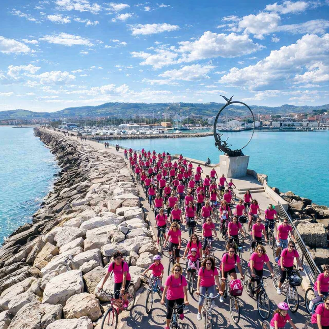 pedalata rosa molo sud