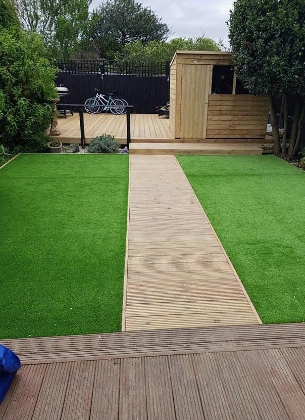 Walton Paving install quality artificial grass lawns
