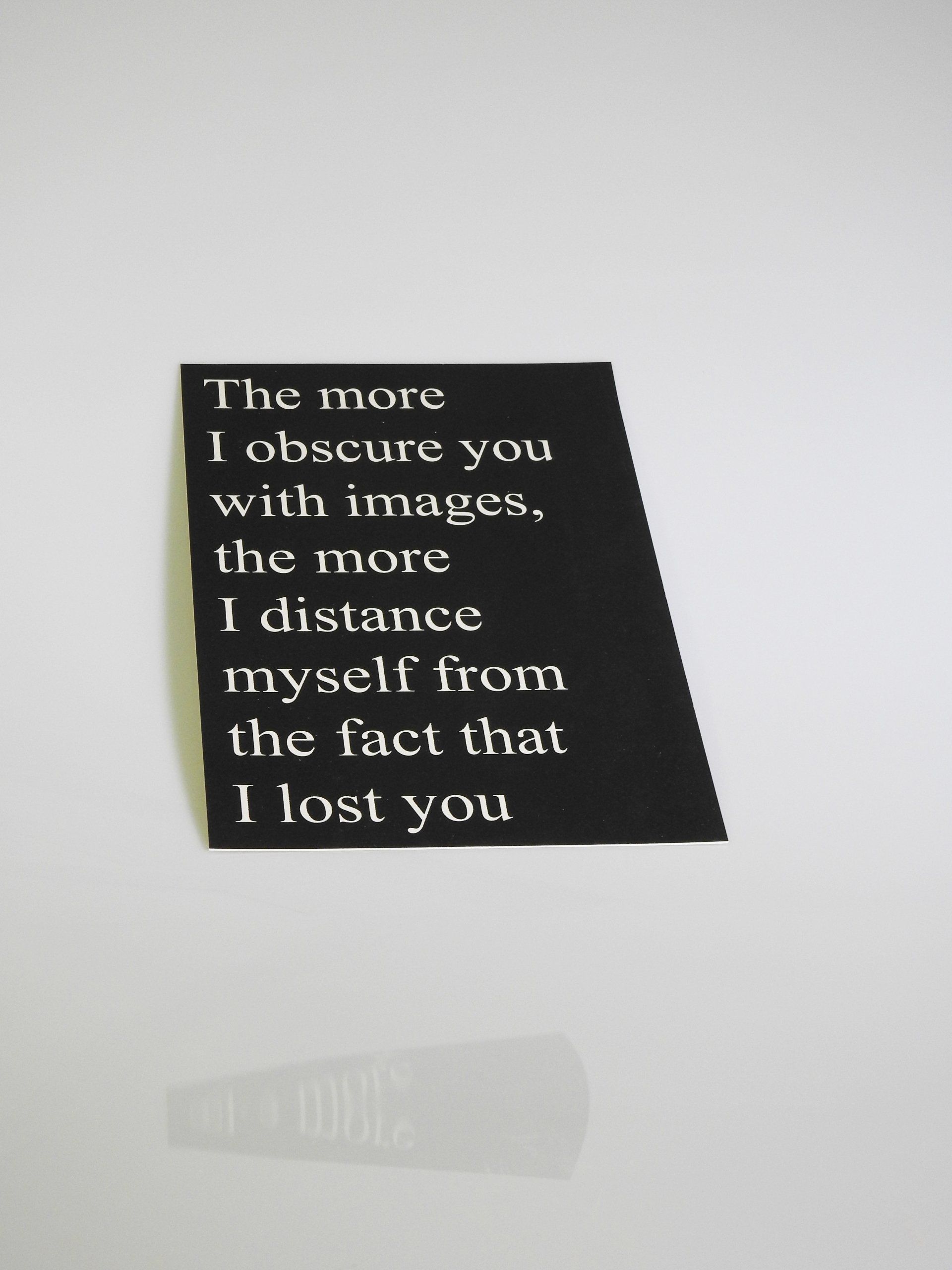 screenprinted words by Manon Clement