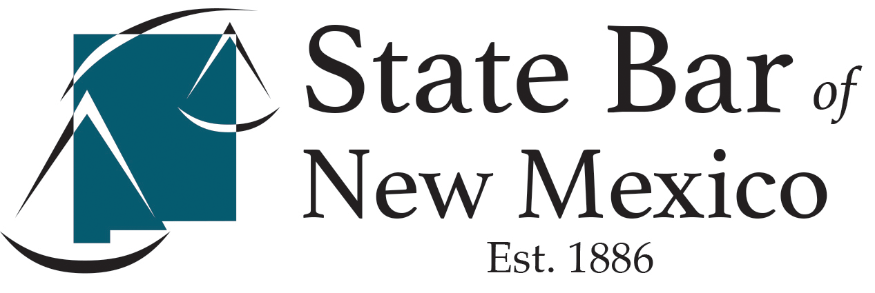 A logo for the state bar of new mexico.