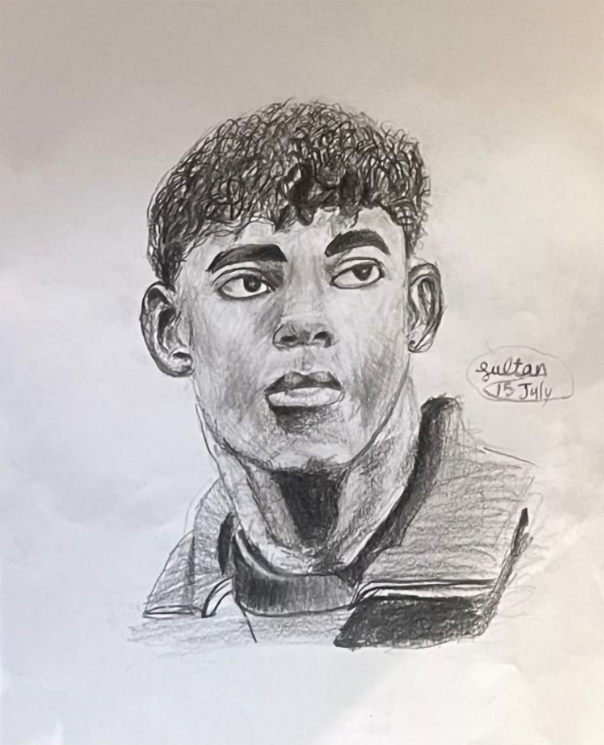 Lameen Yamal Portrait by Sultan AlHaddad