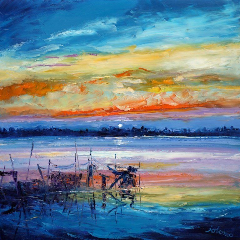 Early Morninglight, Fish Nets, Canale Siletto, Venice Lagoon