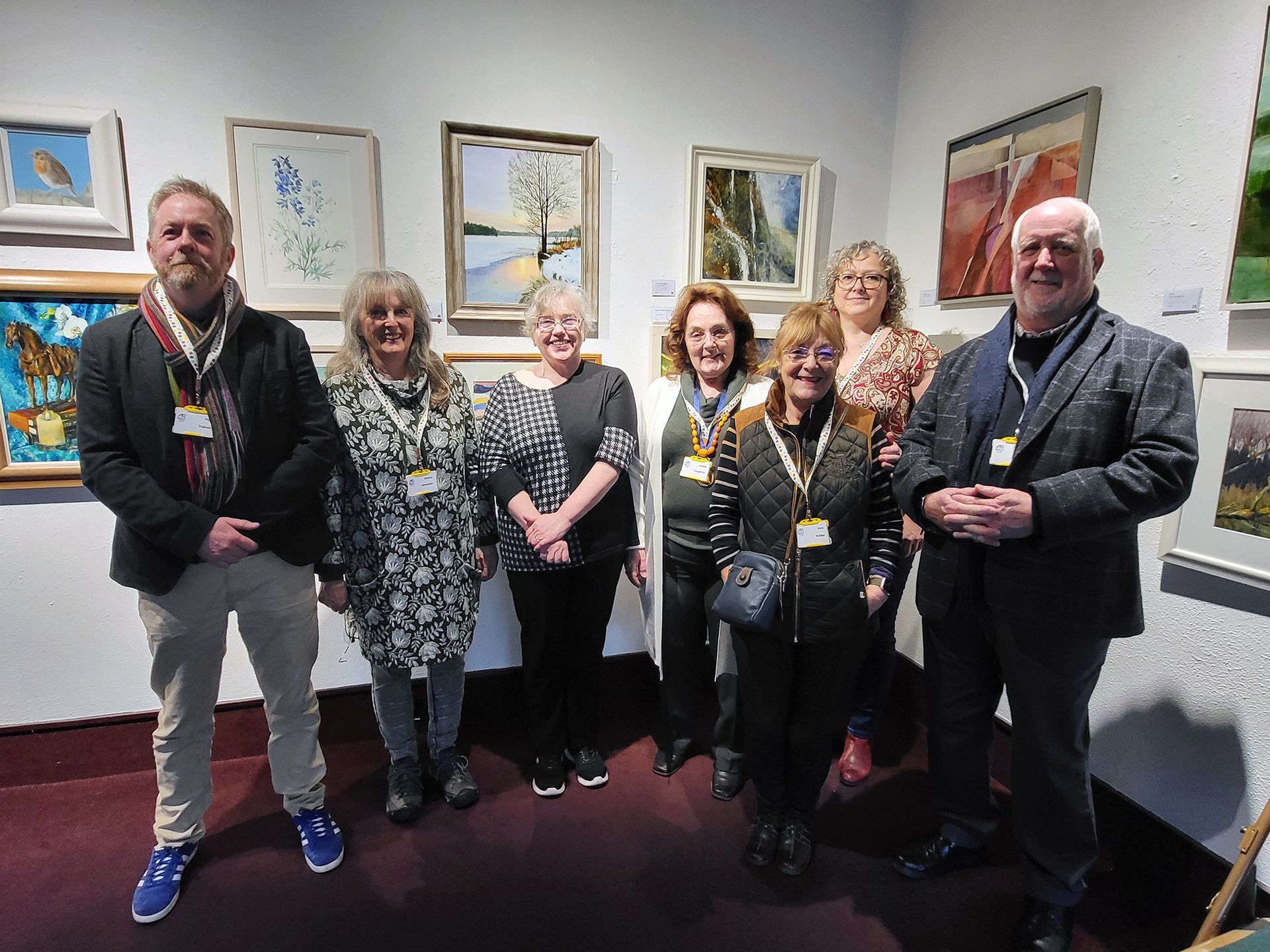 Some of the Ayr Sketch Club Committee Members