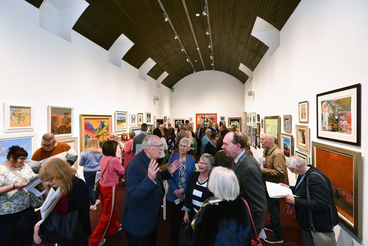 The audience enjoying the opening