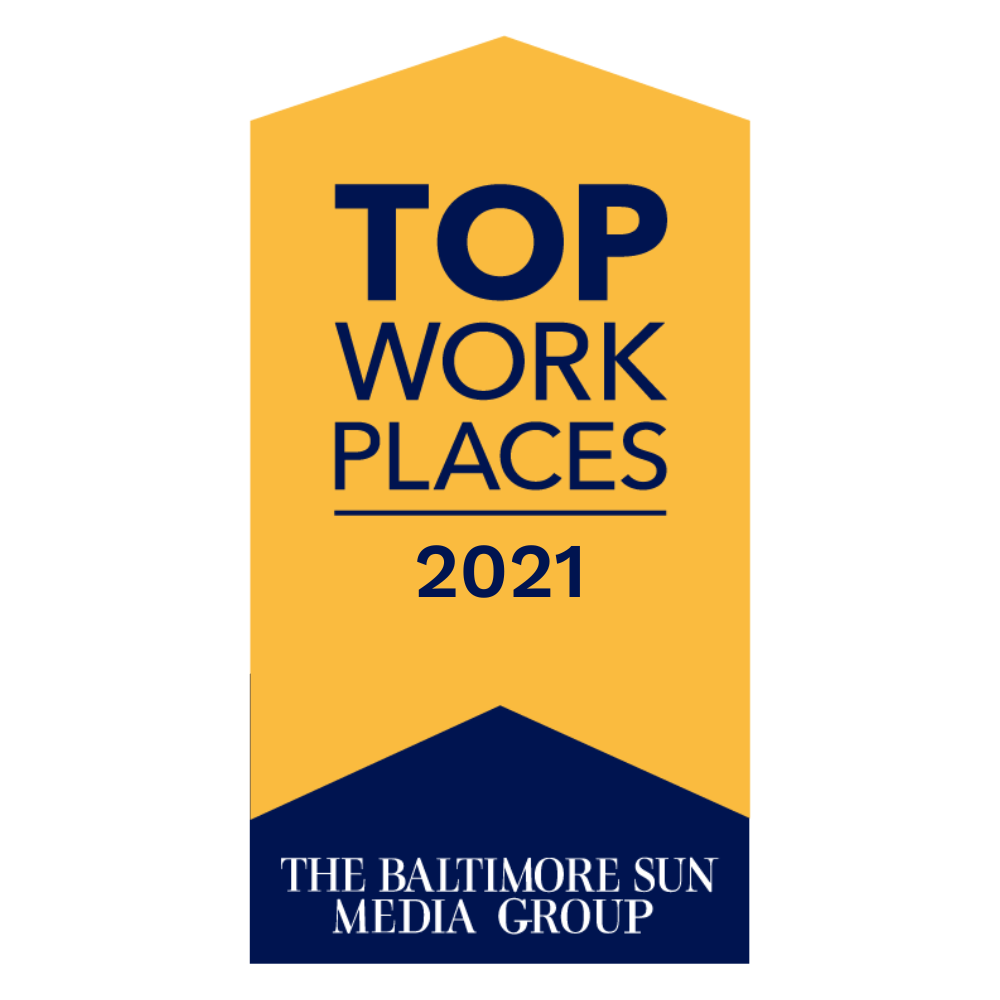 Baltimore Media Top Workplaces 2021 award ribbon