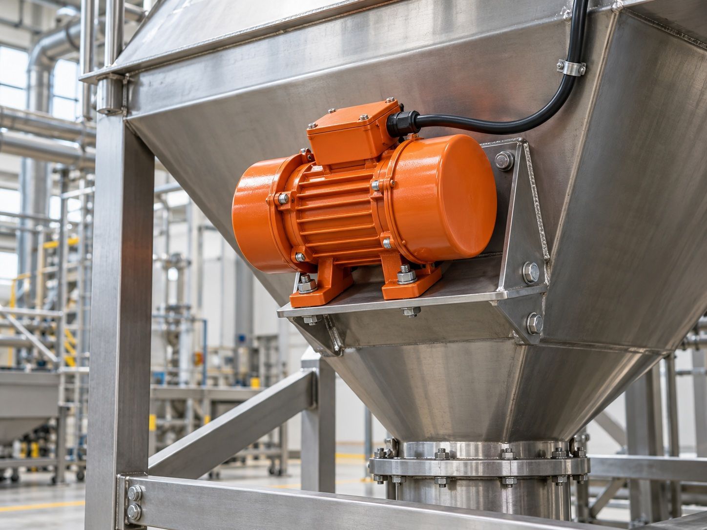 Electric hopper vibrators