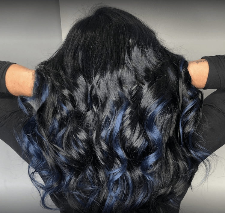 Balayage Blue Hair — Chicago, IL — Saraya Salon