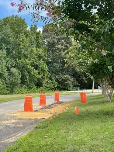 Before asphalt repair