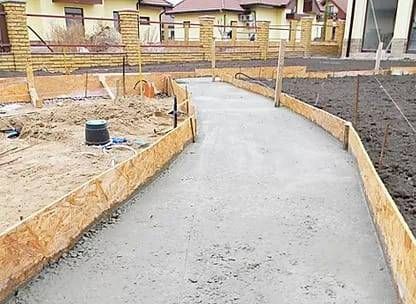 Concrete Paving Site Construction