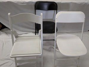 Two White Chair And One On The Back — Myrtle Beach, SC — Rent-A-Party