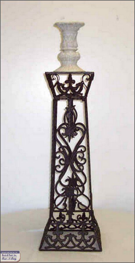 Metal Decor With Vase At Top — Myrtle Beach, SC — Rent-A-Party