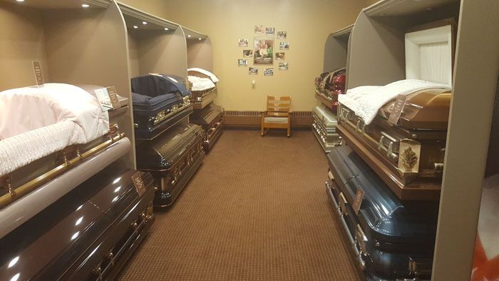 Room of caskets