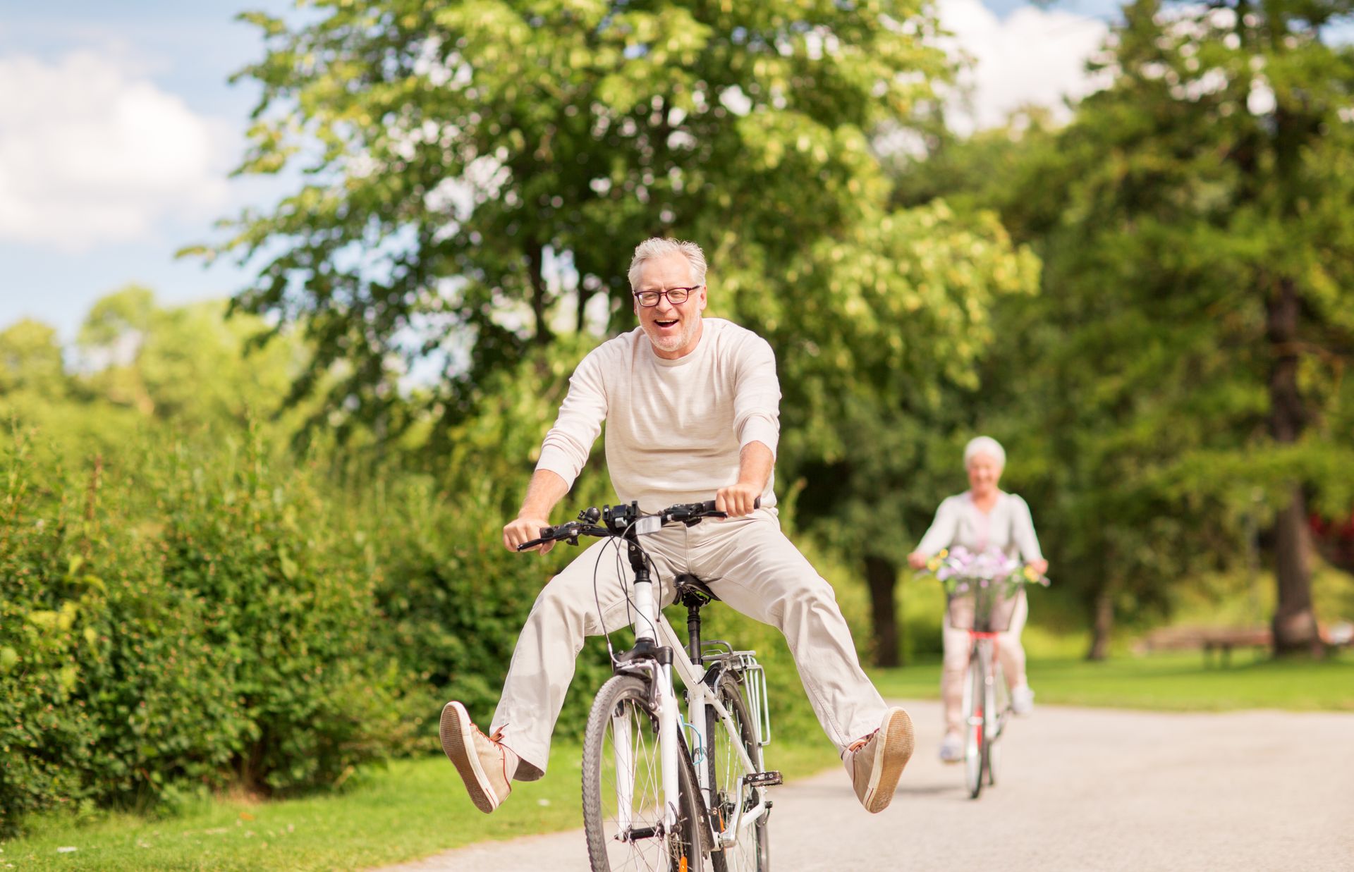 Man on bike