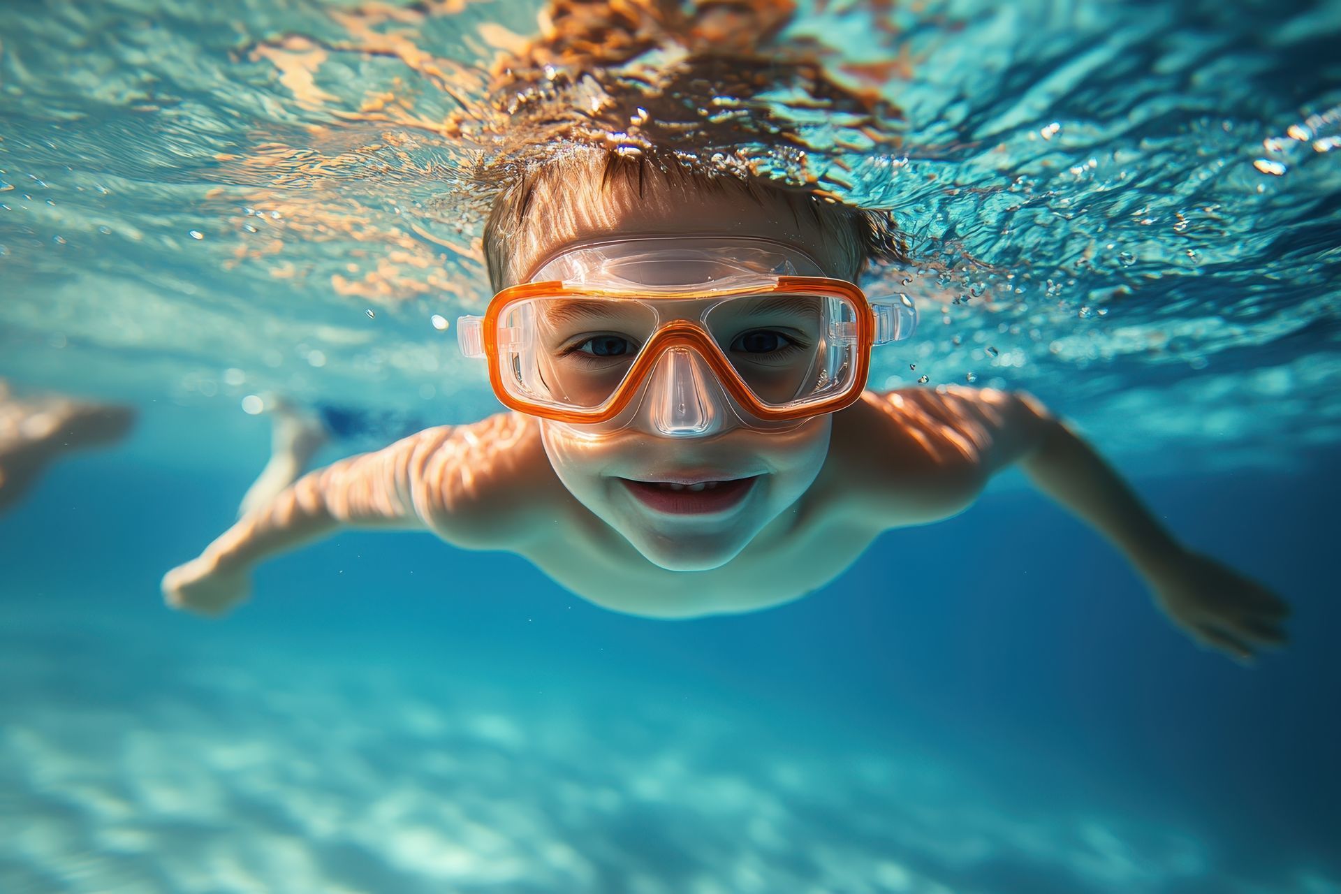 Child swimming 
