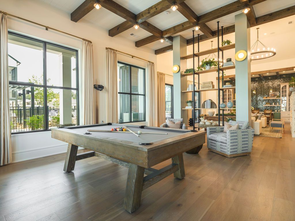 Pool table at Preserve at Heartwood in Richmond Hill, GA.