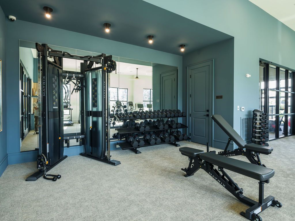 Fitness center at Preserve at Heartwood in Richmond Hill, GA.