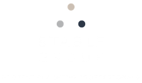 Logo for Stable Group: Project Planning Professionals, featuring three small circles above the company name text.