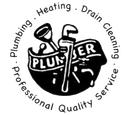 Logo for JFK Plumbing & Heating: round seal with plumbing tools, words "PLUMBER", "Professional Quality Service."